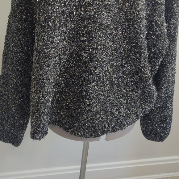 Roaman's Silver Metallic Sweater Sz 3x - Picture 7 of 10